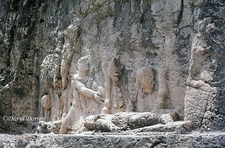 1976.05-33a تنگ چوگان Tang-i-Chogan Sasanian Relief (Bishapur I, south side of the river) of the Investiture of Shapur I (241-272 A.D.), 1976.
