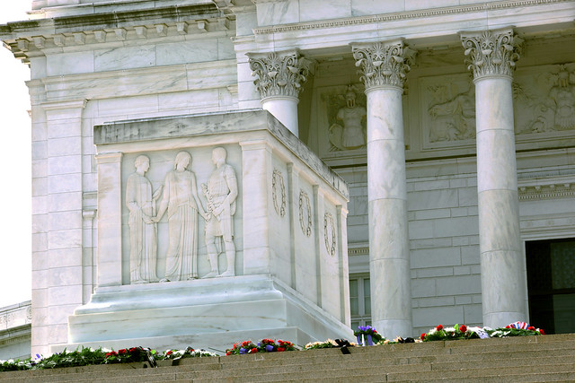 SW and up - Tomb of the Unknown Soldier - Arlington National Cemetery - 2012
