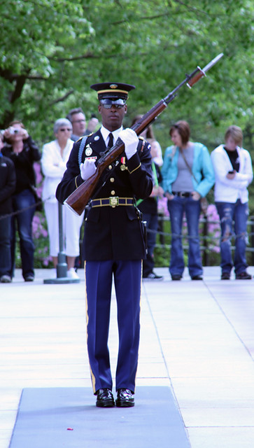 Soldier turning - Tomb of the Unknown Soldier - Arlington National Cemetery - 2012