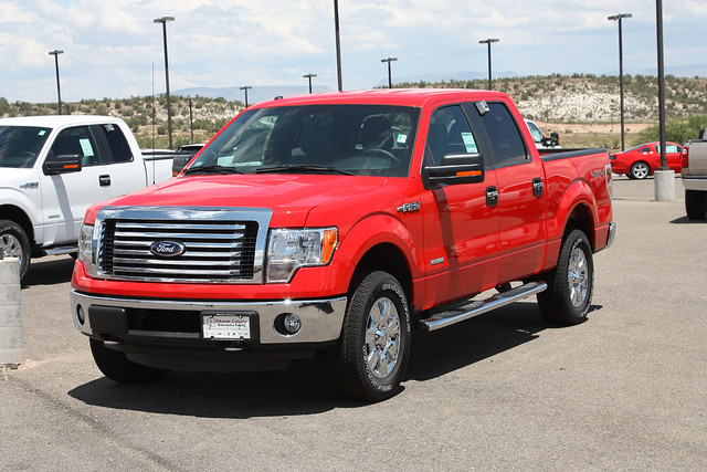 red ford truck 4x4 pickup f150 2012 xlt supercrew