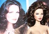 Jaclyn Smith repaint Barbie Doll unrolled hair curlers and making that Iconic look by Donna Brinkley