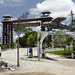 L'entrata al parco tematico Hacienda Napoles, la vecchia residenza di Pablo Escobar