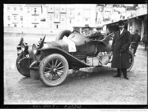 1912-01-23. Monte Carlo, rallye auto, Andr ©  foot-passenger