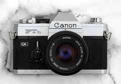 canon ftb ql analog film camera 35mm fd lens 50mm f18 18 snow slr classic instructions notes depth field preview manual loading load winter zaphad1 creative commons