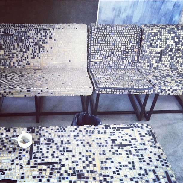 Recycled keyboard chairs