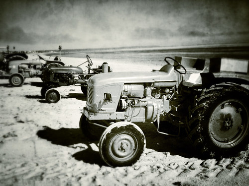 Tractors on the Beach