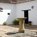 Il piccolo patio di una casa coloniale in Villa de Leyva