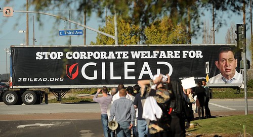 Drug Pricing Forum and Protest in Foster City at Gilead HQ