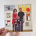My friends Lori and Matthew Richmond sent a holiday card with a painted family portrait! Supercool!