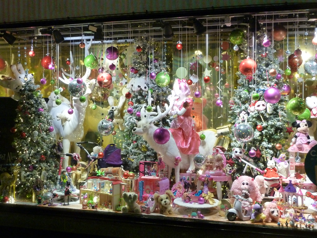 : Weihnachten - Schaufenster in Lausanne
