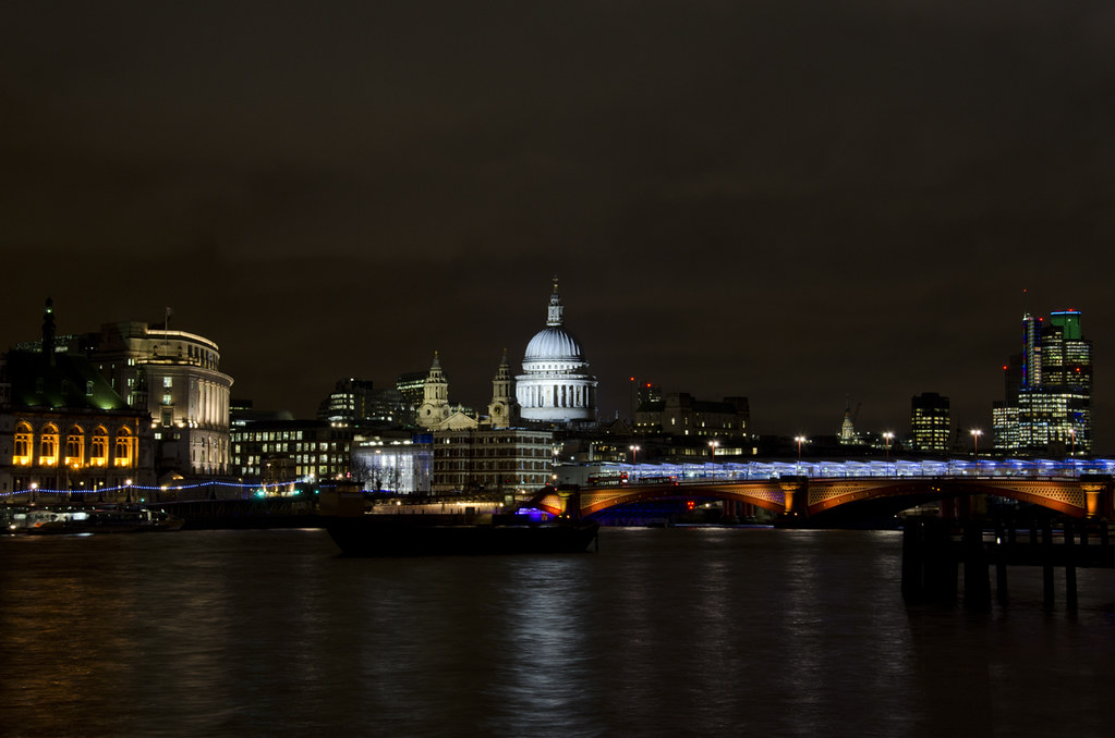: London at night