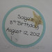 Blue & Green Custom Birthday Round Labels Stickers <a style="margin-left:10px; font-size:0.8em;" href="http://www.flickr.com/photos/37714476@N03/8432865253/" target="_blank">@flickr</a>