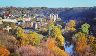 View of  old town of Kamenetz-Podolsk. Ukraine, Europe