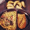 My #SwissChalet dinner came!! Spicy chipotle linguini with perogies #deelish mmm so hungry #omnomnom #foodporn #foodie #delivery