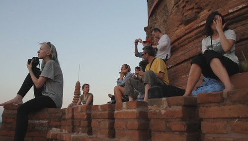 capturing the sunset from atop a temple ©  Jason Eppink