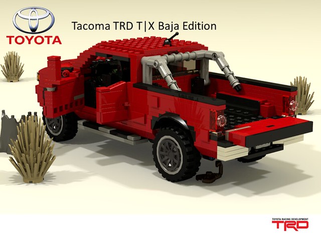 auto car model lego offroad render 4wd utility pickup racing ute toyota tacoma baja division edition awd compact cad povray trd moc ldd miniland t|x 2013 lego911