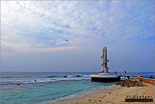 Tsunami Monument in Male, Maldives