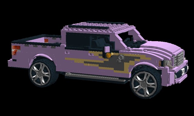 auto ford car truck model lego render pickup f150 harleydavidson hd cad moc ldd miniland lego911