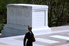 Tomb of the Unknown Soldier - guard at attenti...