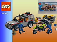 Lego City Dirt Bike Transporter Nr. 4433 Recreated  Landrover 