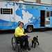 Dude and I in front of the relay media tour RV by tackeyist