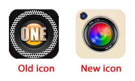 OneCam icon Old and New