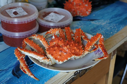 Sakhalin still life: - Kamchatka crab and red caviar ©  Tatters 
