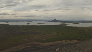 Lake Mývatn from Hverfjall  in North-East Iceland - July 2012
