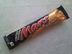 mars caramel "limited edition" chocolate bar