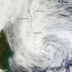Hurricane Sandy off the Carolinas [detail]
