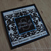 Black & Blue Damask Monogram Initial Custom 80th Birthday Tags <a style="margin-left:10px; font-size:0.8em;" href="http://www.flickr.com/photos/37714476@N03/8432906299/" target="_blank">@flickr</a>