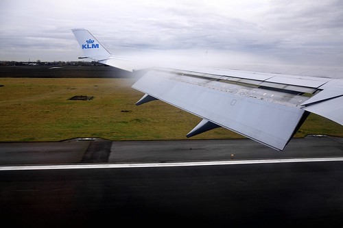 Landing in Amsterdam (AMS)