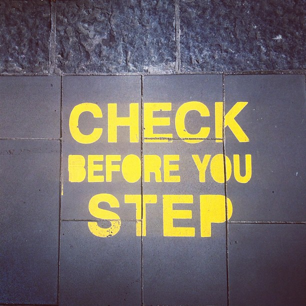 Before you step..