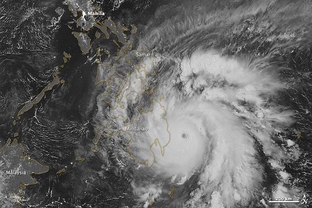 Typhoon Bopha Makes Landfall