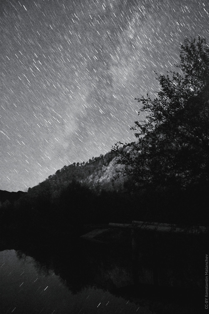 : Night Pond and Milky Way