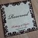 Black & Deep Red Damask Wedding Reserved Card <a style="margin-left:10px; font-size:0.8em;" href="http://www.flickr.com/photos/37714476@N03/8433992276/" target="_blank">@flickr</a>