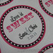 Love is Sweet Pink & Black Dots Wedding Favor Labels/Stickers Round <a style="margin-left:10px; font-size:0.8em;" href="http://www.flickr.com/photos/37714476@N03/8434001042/" target="_blank">@flickr</a>