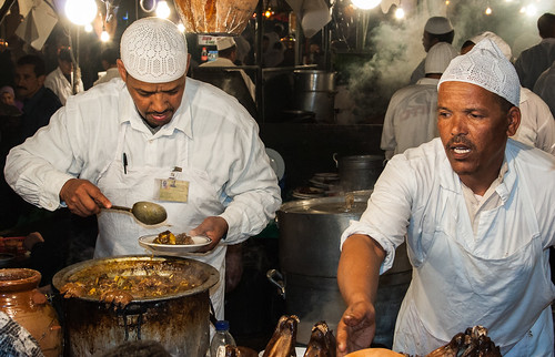 Marrakesh Nightlife: Public Cooking