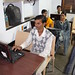 India: Students Use Computer