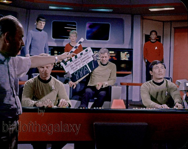 bridge startrek 35mm spock scifi enterprise tos filmclip clapperboard theoriginalseries culttv mattdecker thedoomsdaymachine williamwindom