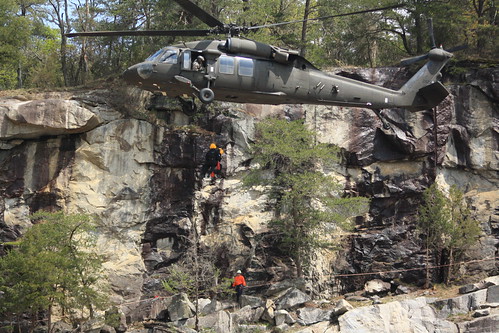 N.C. Guard Aviators Train with First Responders for Mountain Rescues
