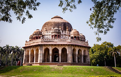 The octagonal Sikandar Lodi's Tomb in the Lodi Gardens - Delhi, India