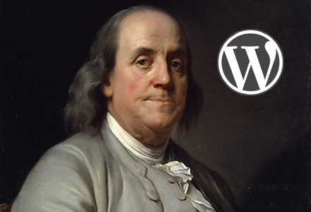 Benjamin Franklin with WordPress Logo by thomashubbard, on Flickr