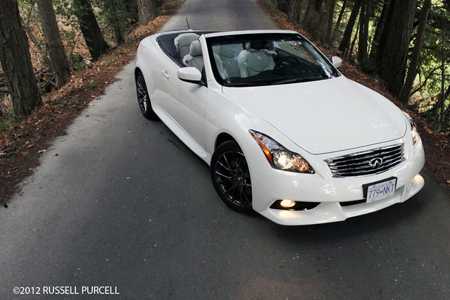 auto white car japan japanese automobile convertible import luxury roadster infinitig37ipl ©2012russellpurcell