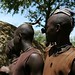 Detalhe no cabelo dos homens Himba