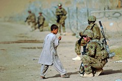Alaska National Guard Soldier patrol in Afghanistan