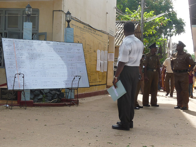 A voting station in the northern town of Vavuniya. / Credit:Anupema Ganegoda/IPS