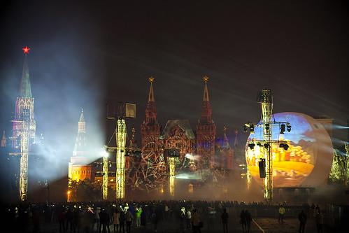 Moscow. Festival Circle of light 2012. Red square. ©  Pavel 