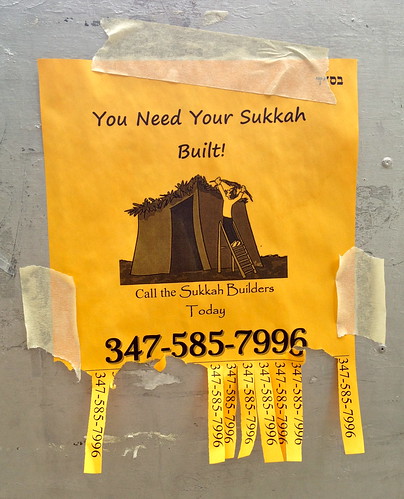 sometimes you just need someone else to build your sukkah ©  Jason Eppink