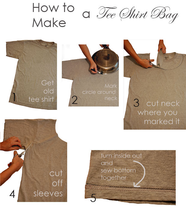 Make a Shopping Bag out of a T-Shirt.Then Take it Once Step FURTHER ...